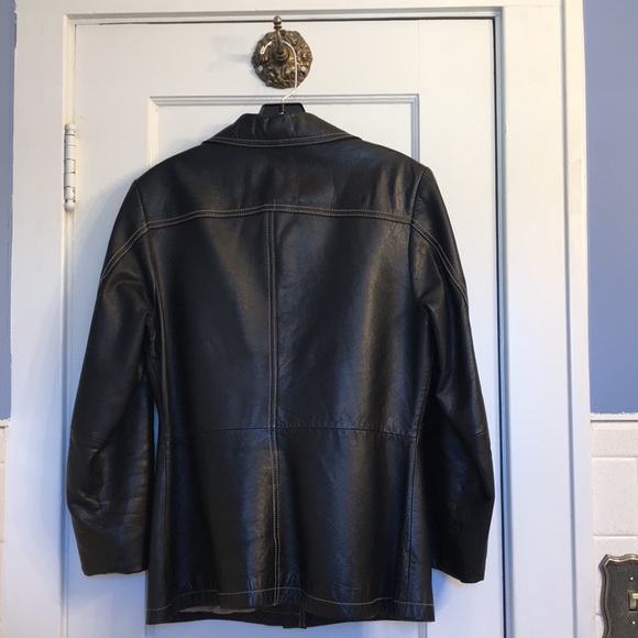 Wilsons dark brown Leather jacket. - Picture 2 of 7